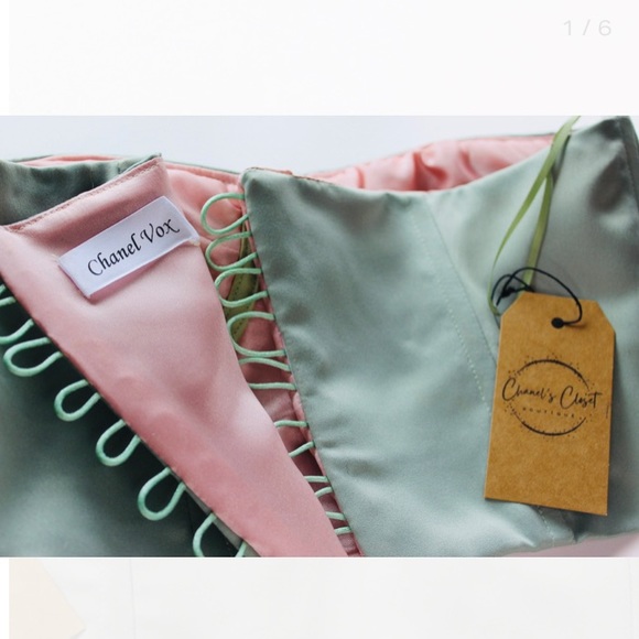 Handmade cropped cupped corset small - Picture 4 of 6